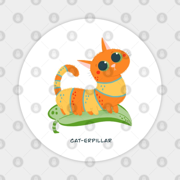 caterpillar Magnet by Angela Sbandelli Illustration and Design